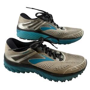 Brooks Adrenaline GTS 18 Women's Size 8 Running Shoes Gray Teal EUC